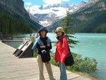 Kyoko and Yoshiko  at Lake  Louise